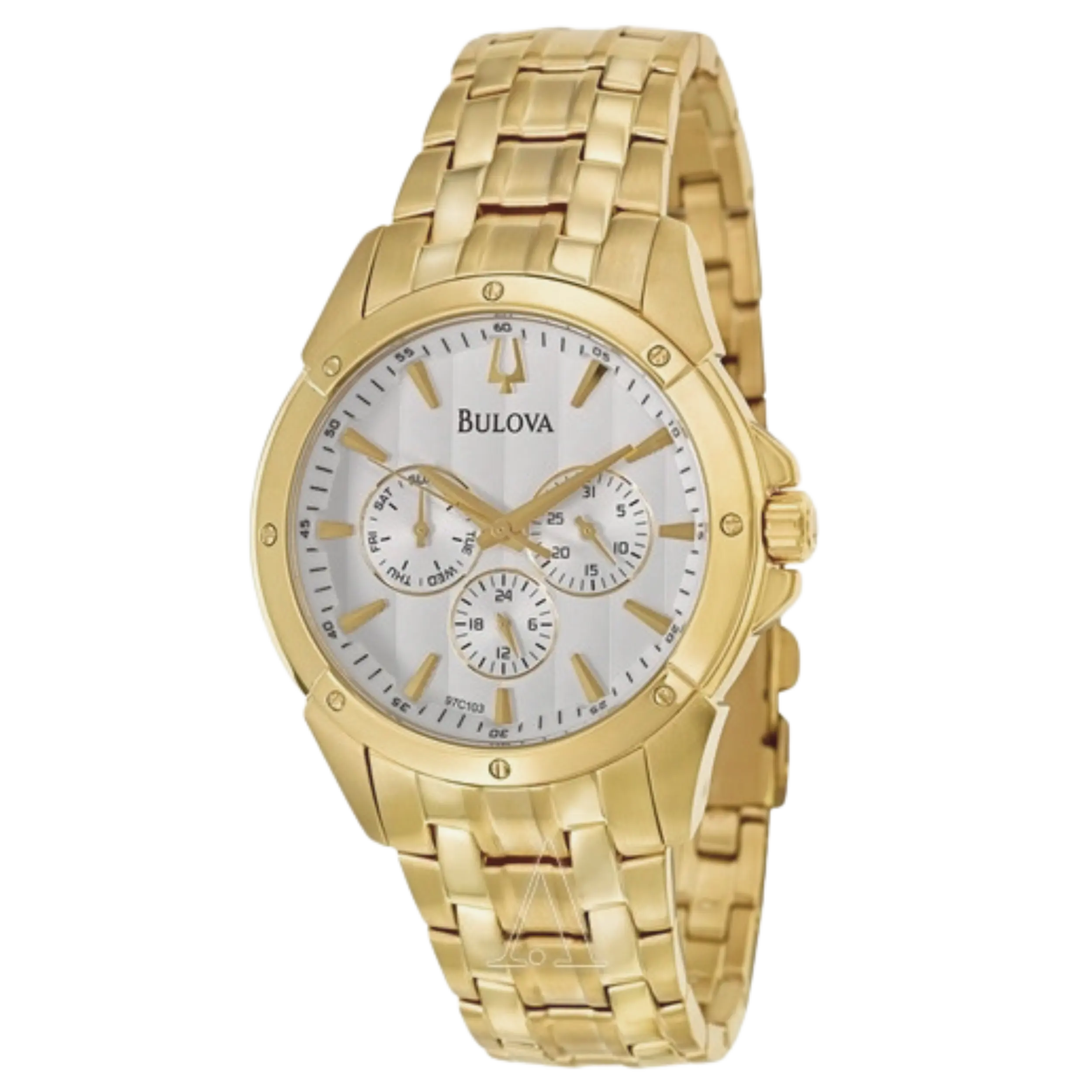 Relógio Bulova Masculino Analógico Metal Dourado - WB21927H - Imagem 3