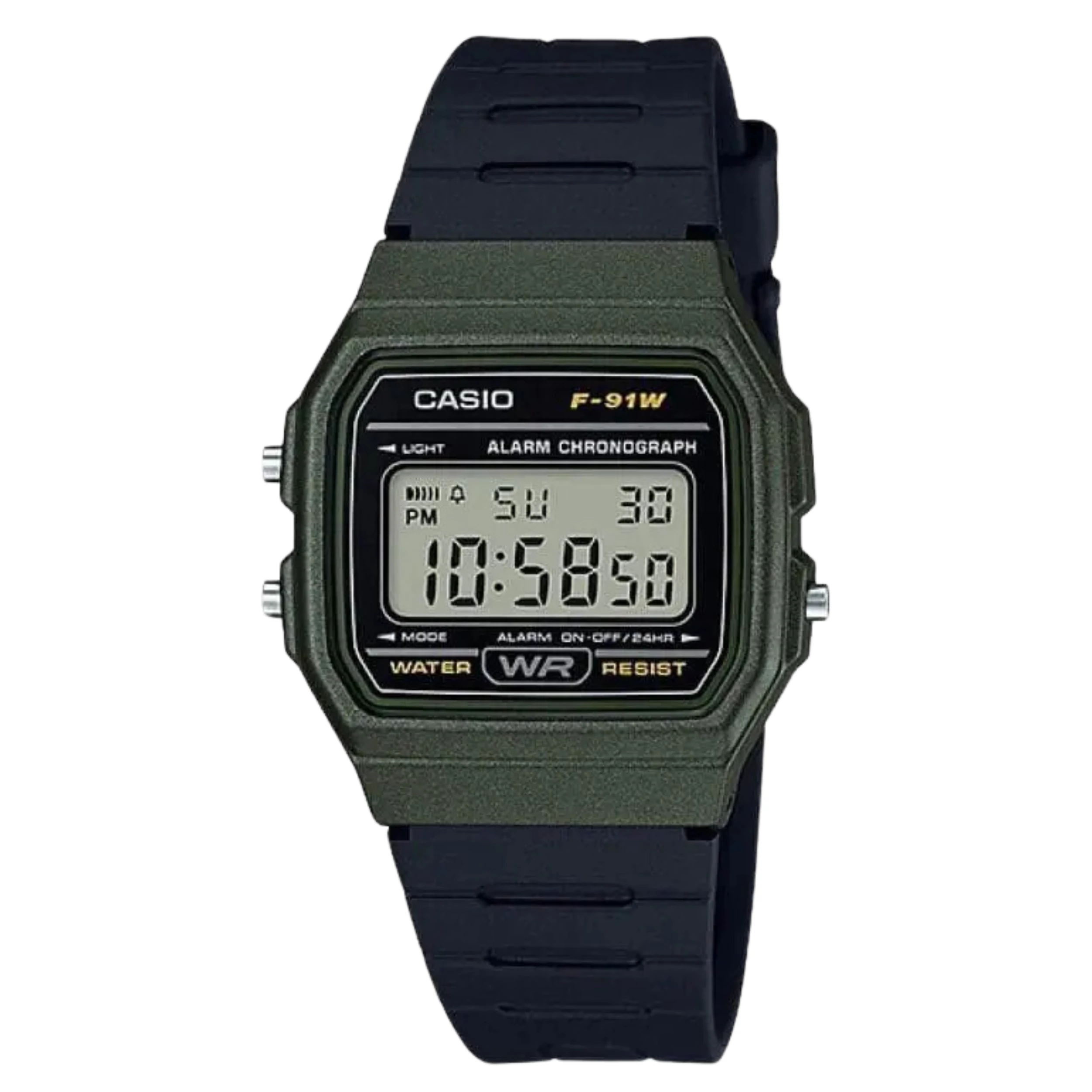 Relógio Casio Unissex Digital Resina Bicolor- F-91WM-3ADF-SC