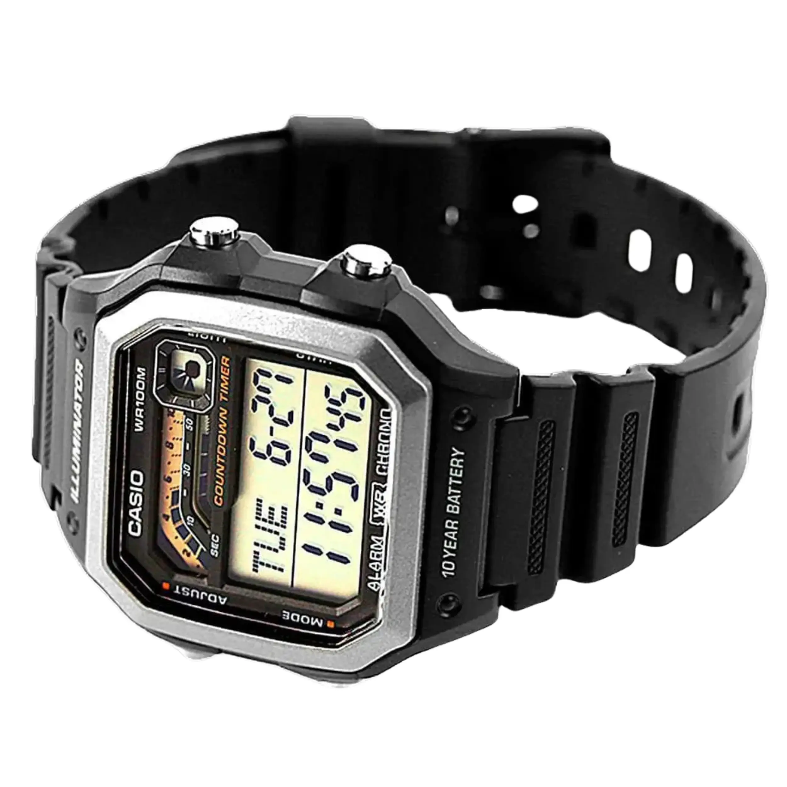 Relógio Casio Unissex Digital Resina Bicolor - WS-1600H-1AVDF-SC - Imagem 3