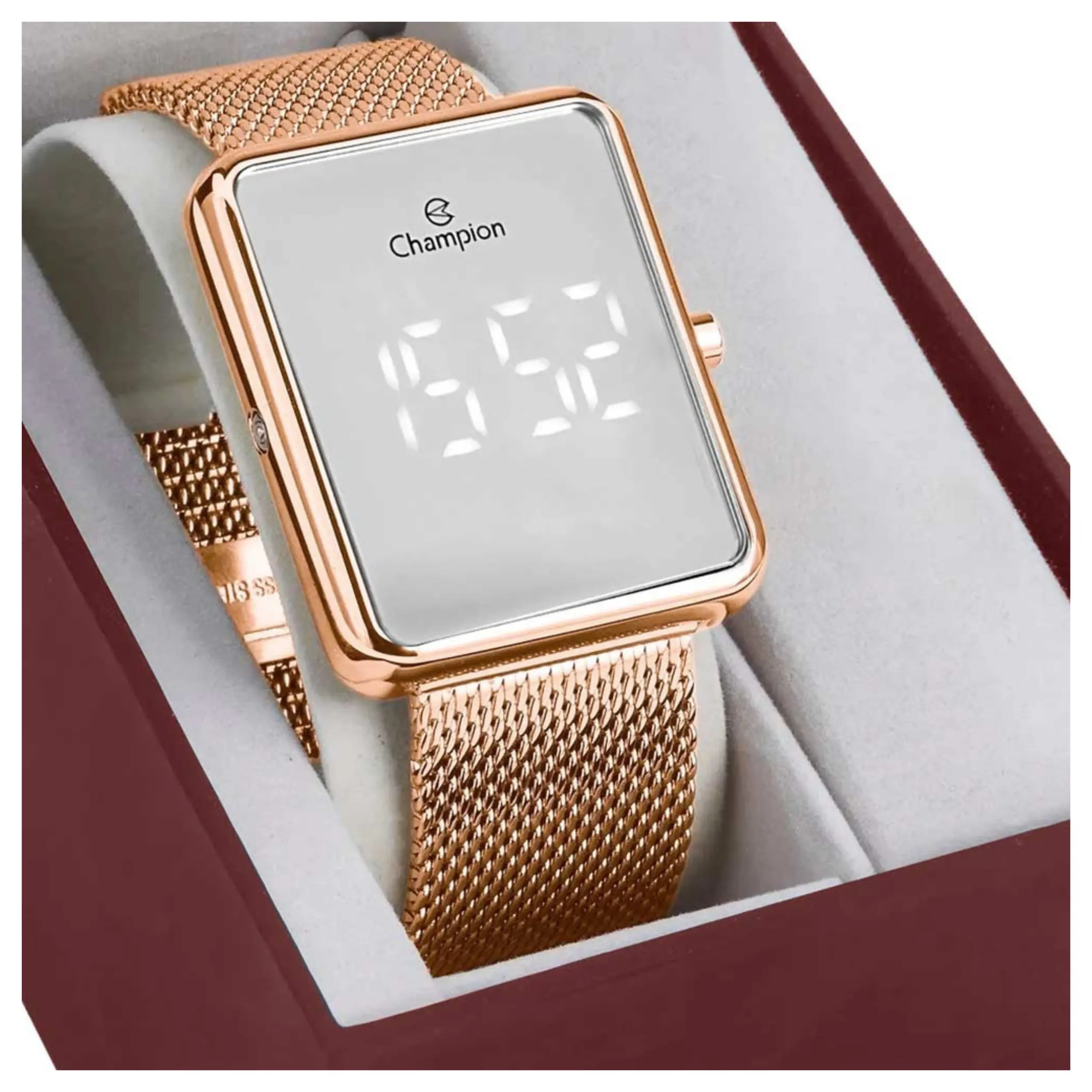 Relógio Champion Feminino Digital Metal Rosé - CH40080Z - Imagem 3