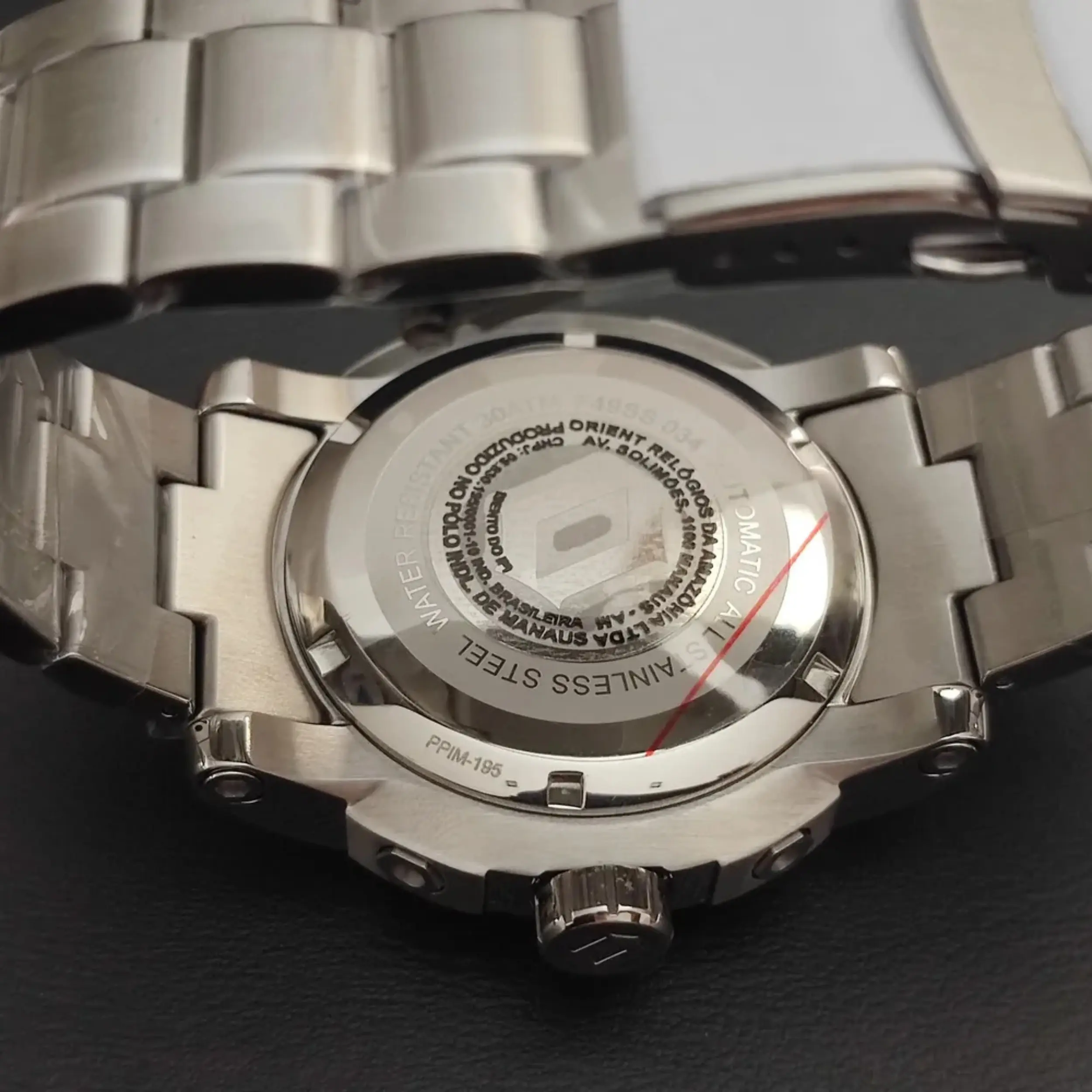 Relógio Orient Masculino Automático Metal Prata - F49SS034 D1SX - Imagem 7