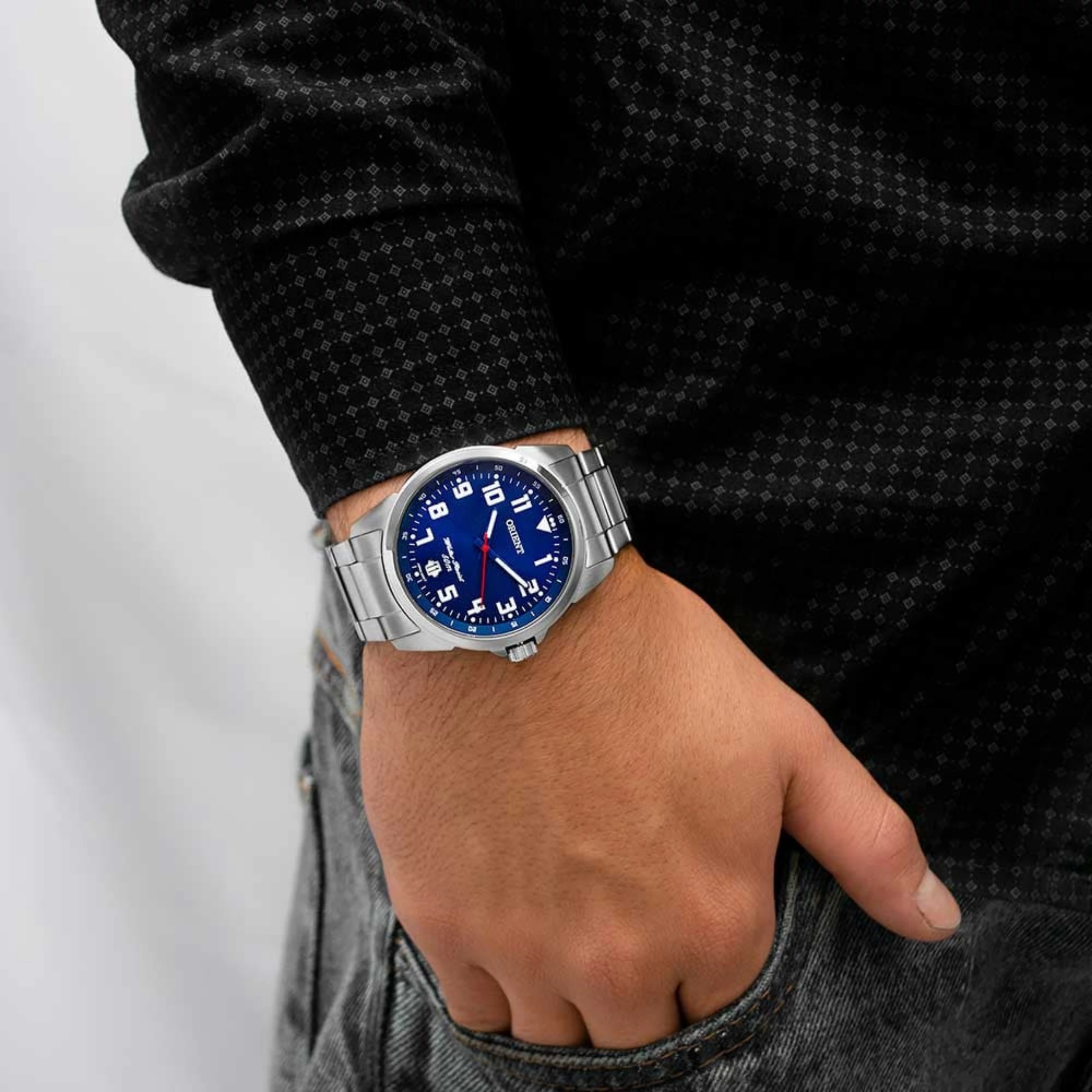Relógio Orient Masculino Analógico Metal Prata - MBSS1154A D2SX - Imagem 2