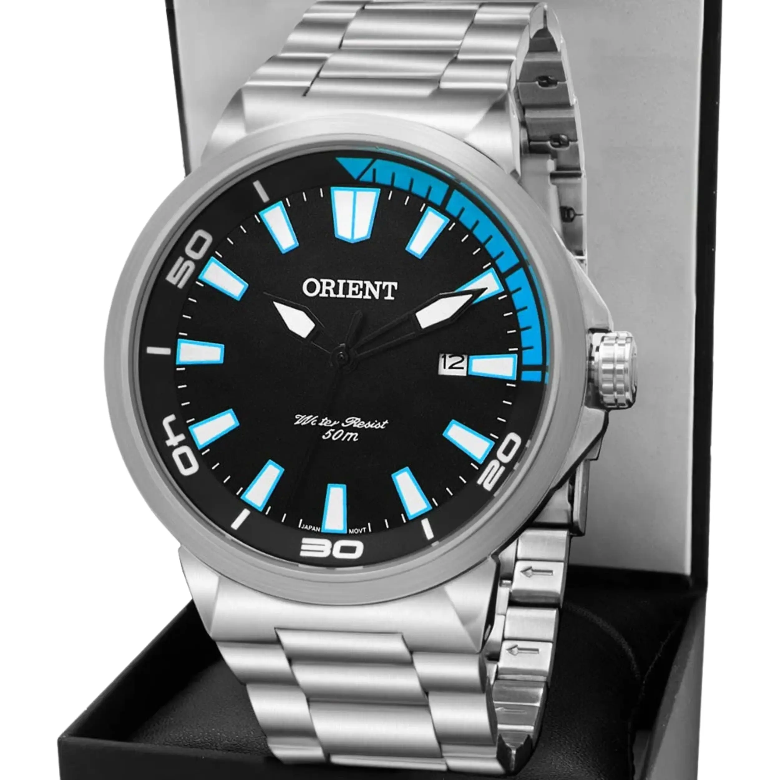 Relógio Orient Masculino Analógico Metal Prata - MBSS1196A PASX - Imagem 3
