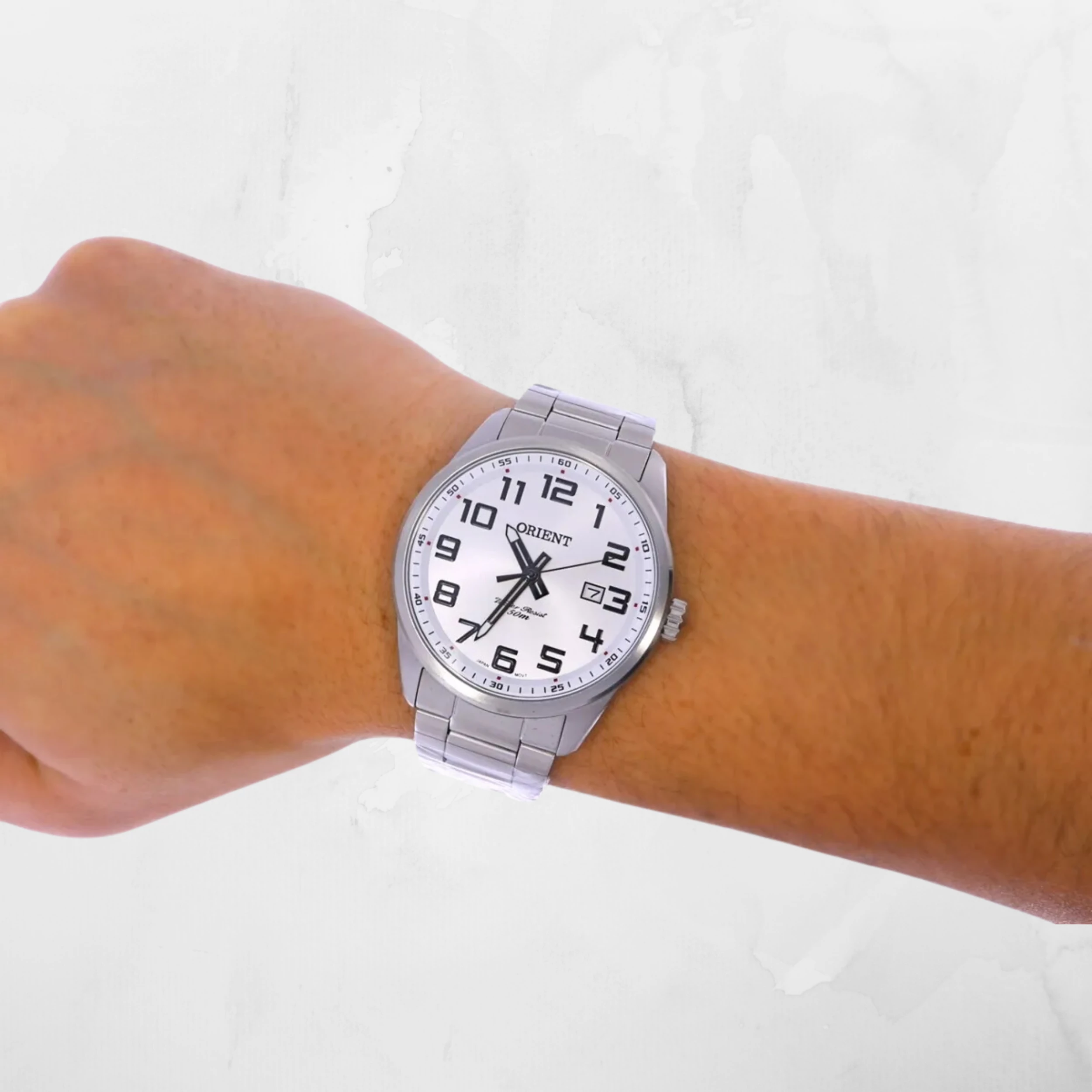 Relógio Orient Masculino Analógico Metal Prata - MBSS1271 S2SX - Imagem 2