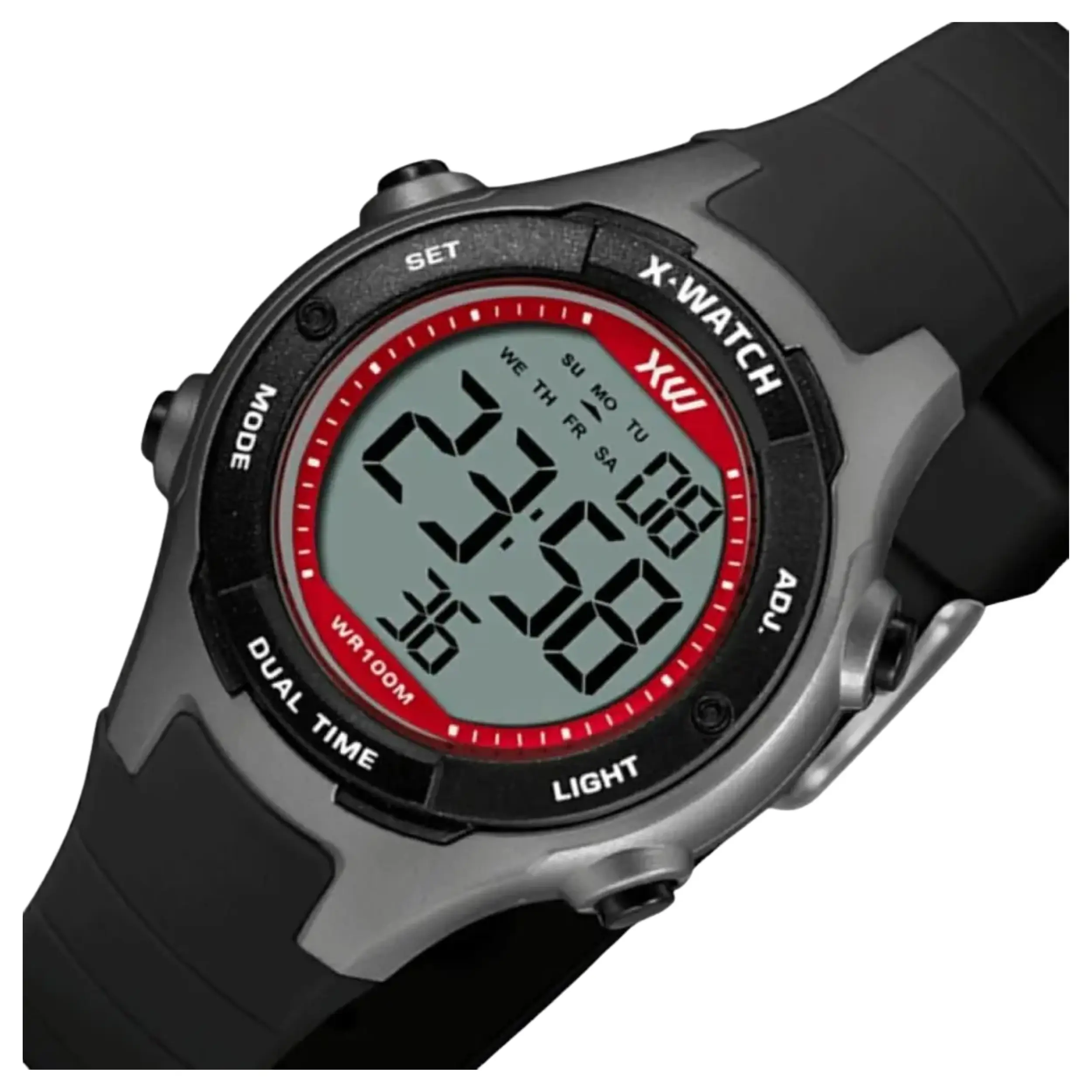 Relógio X-Watch Unissex Digital Silicone Preto - XKPPD093 BXPX - Imagem 2