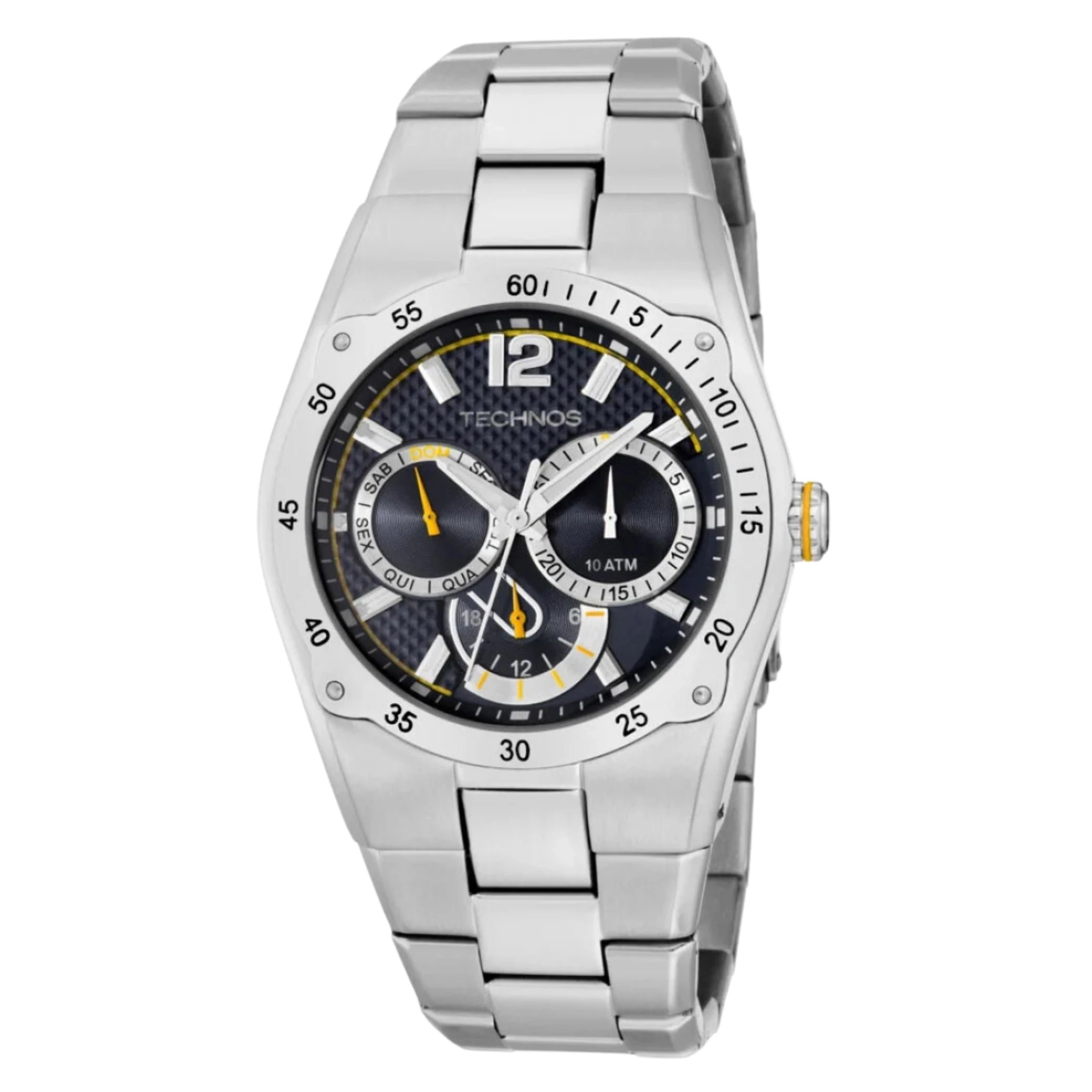 Relógio Technos Masculino Analógico Metal Prata - 6P79AH/1A